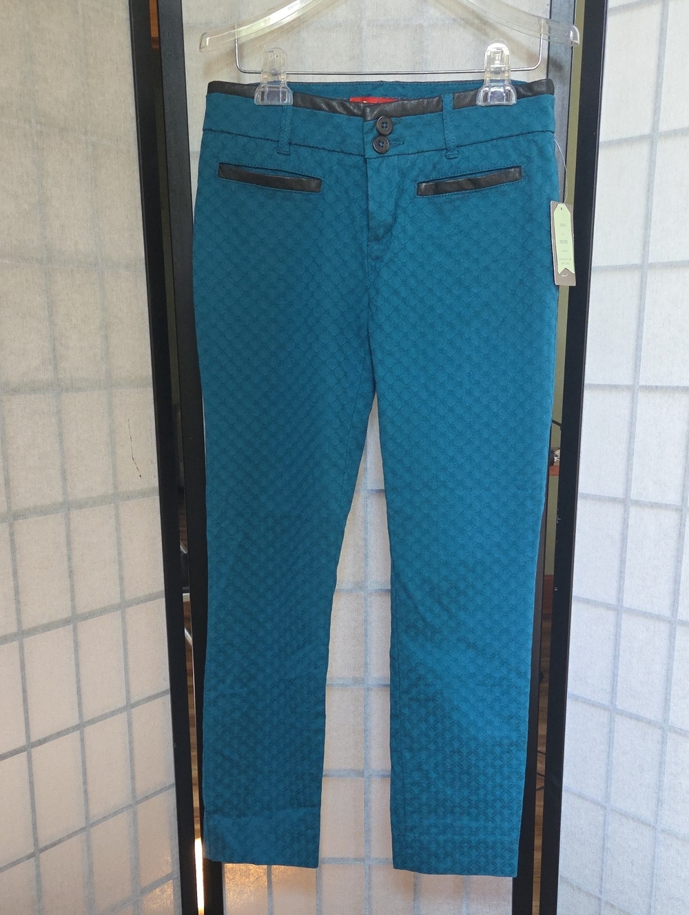 Anthropologie Letterpress by Cartonnier Charlie Ankle Pants Teal Size 2 NWT